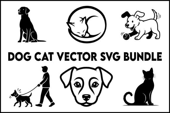 Dog Cat Silhouette SVG Bundle Review