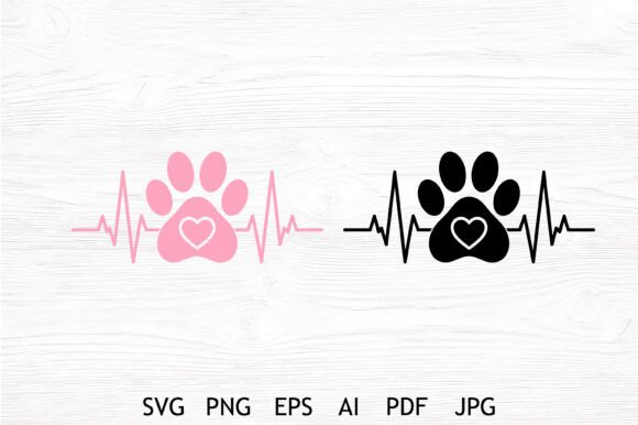 Dog Paw Heartbeat SVG Bundle Review
