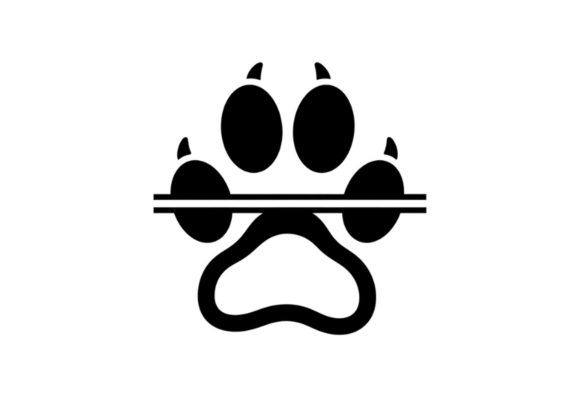 Dog Paw Print Logo SVG Cut File Review