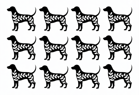 Floral Dog Silhouette SVG Cut File Review