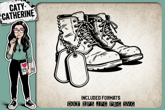 Military Boots with Dog Tags Remembrance Review