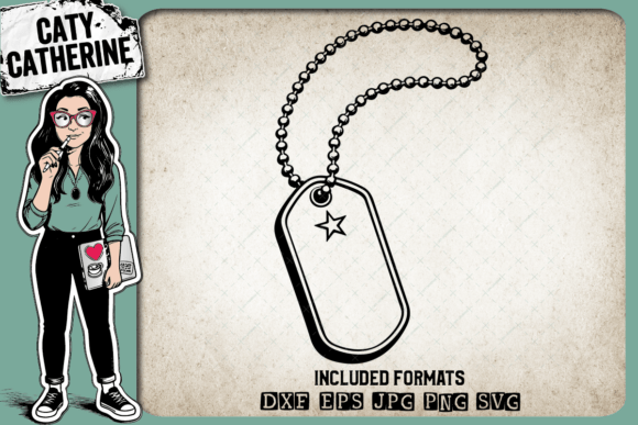 Military Dog Tags and Star SVG Design Review