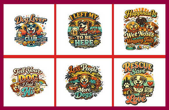 Pets DOG T-shirt Design SVG Bundle Review