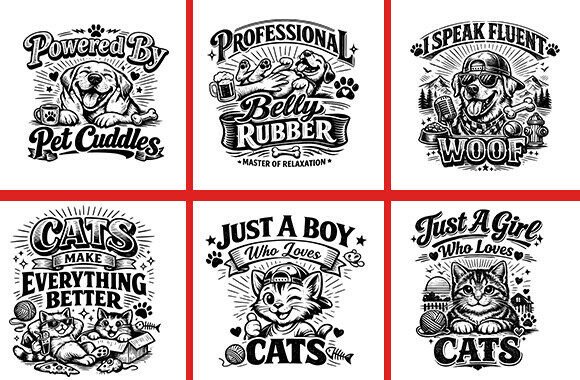 Pets DOG T-shirt Design SVG Bundle - V-5 Review