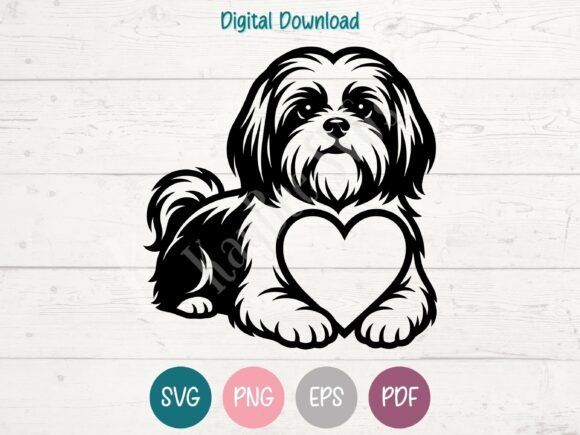 Shih Tzu Dog with Heart Embroidery Design Review