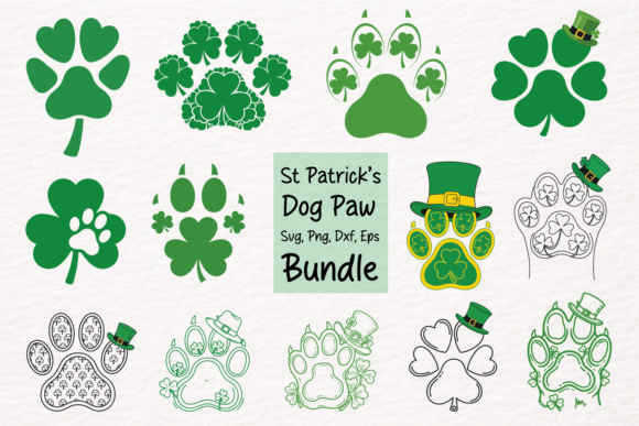 St Patrick’s Day Dog Paw Shamrock SVG Review