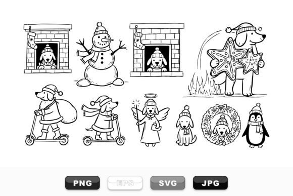 Winter Dog Holiday Svg Set Review for Embroidery Projects